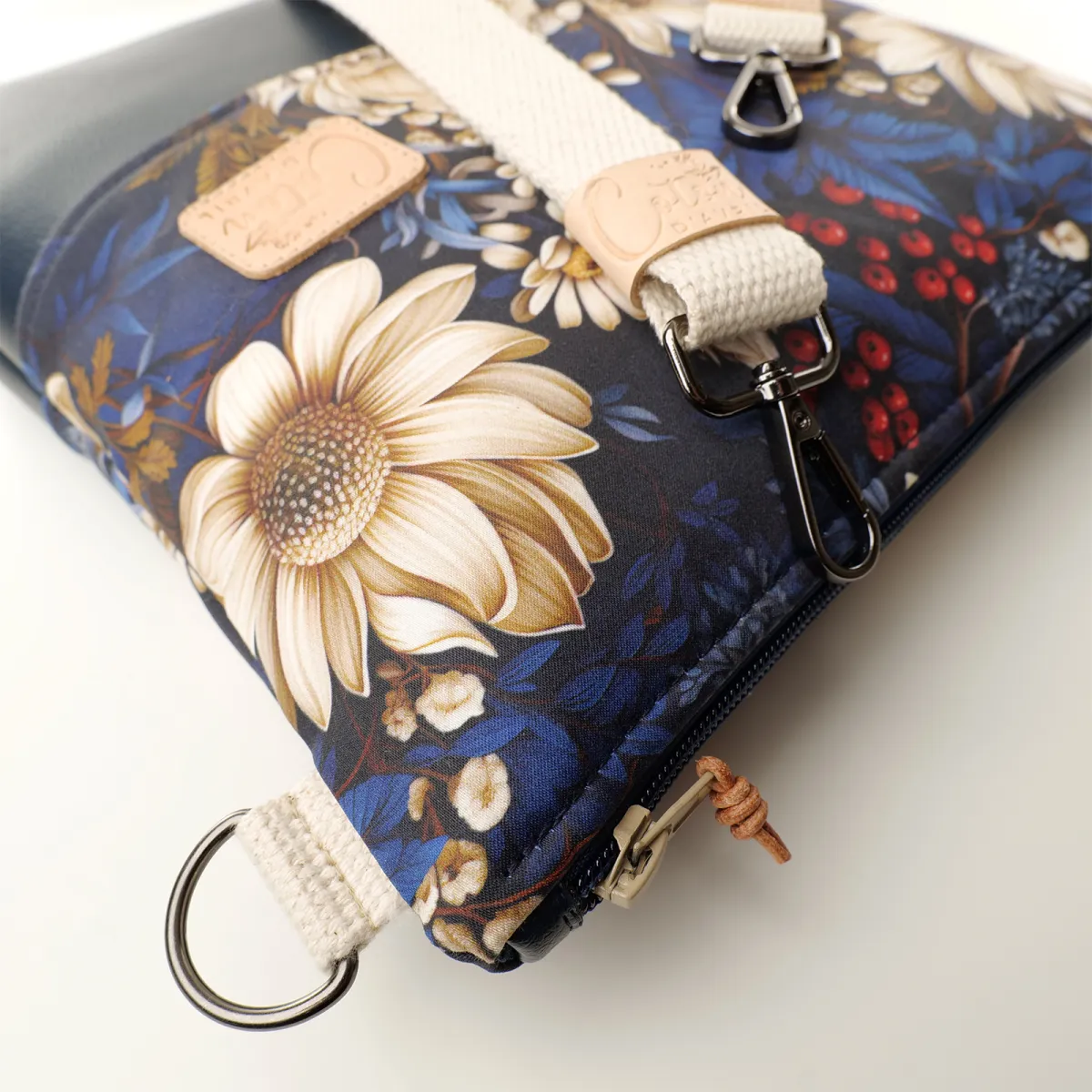 Sac à main bandoulière Coton d'Avril VERDON Bouquet