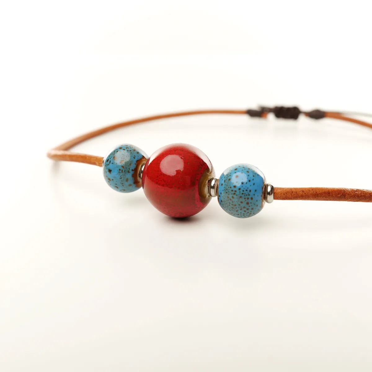 Collier Coton d'Avril ANAÏS Cerise