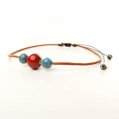 Collier Coton d'Avril ANAÏS Cerise