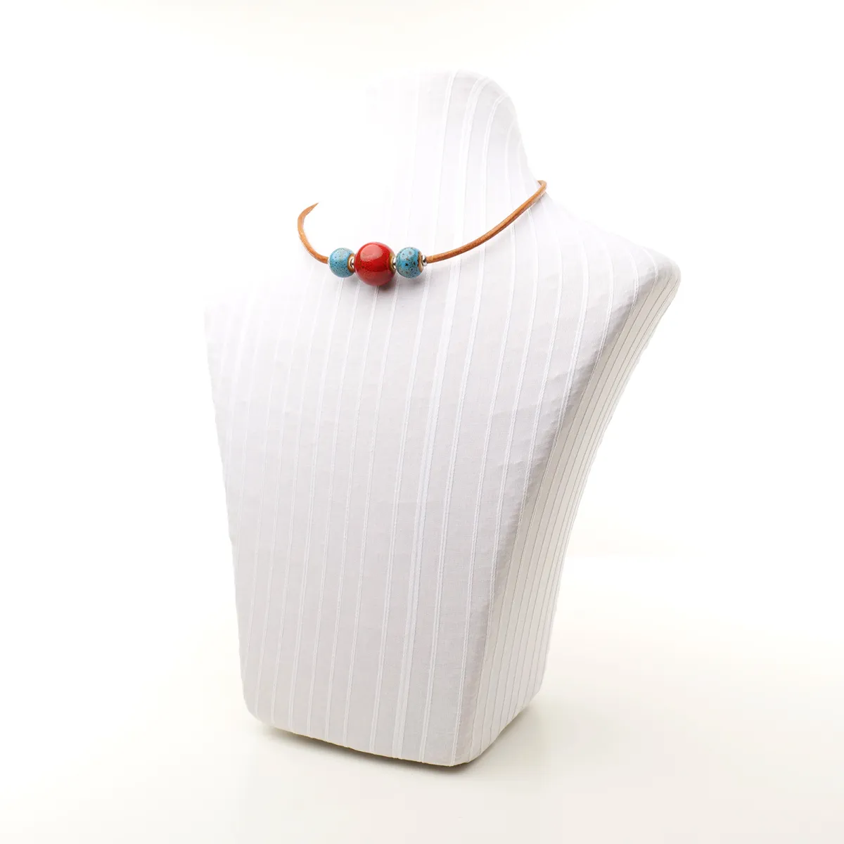 Collier Coton d'Avril ANAÏS Cerise