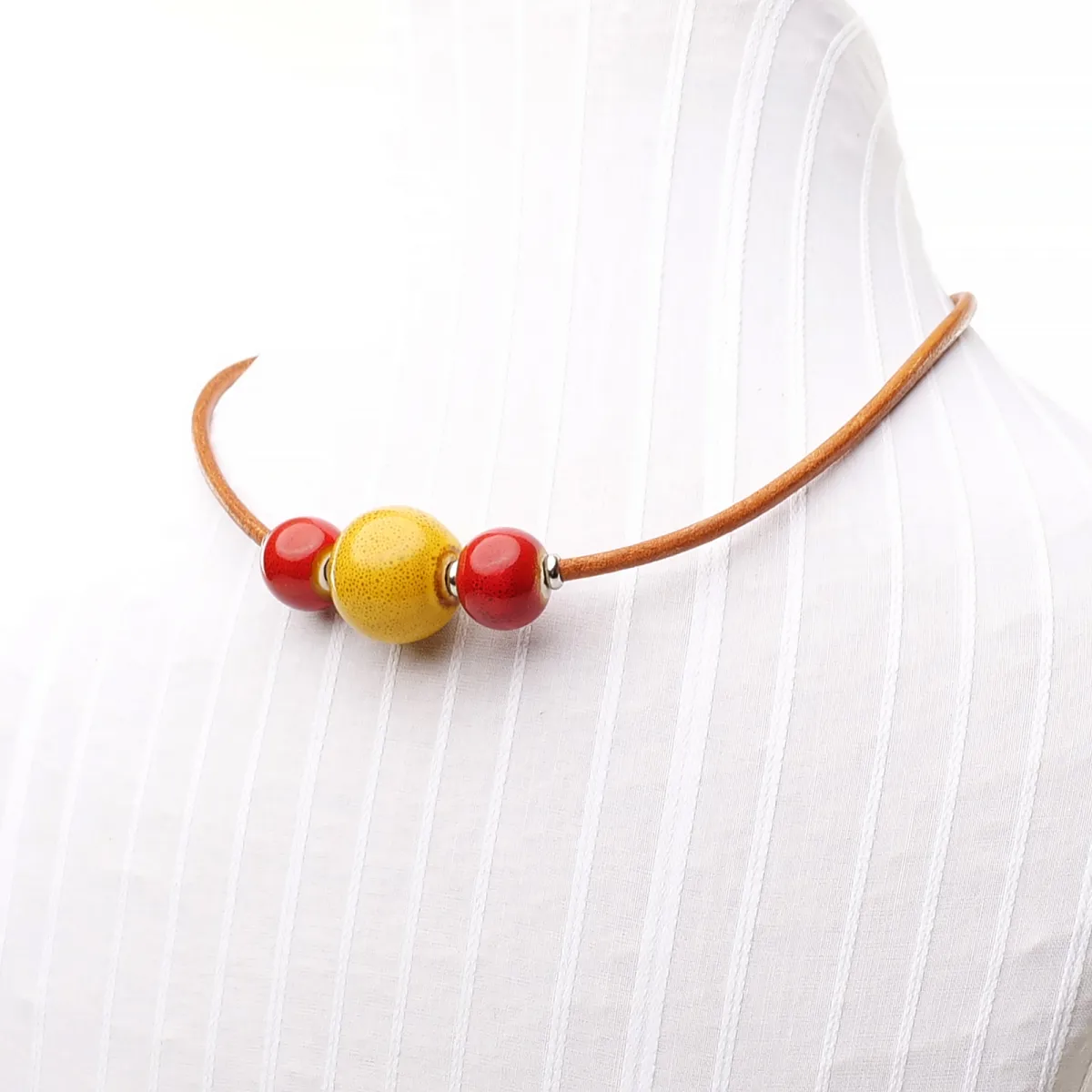 Collier Coton d'Avril ANAÏS Citron