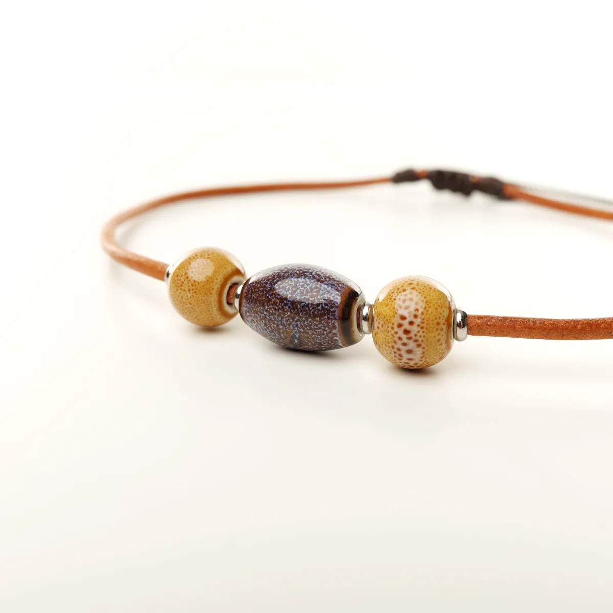 Collier Coton d'Avril ANAÏS Noisette