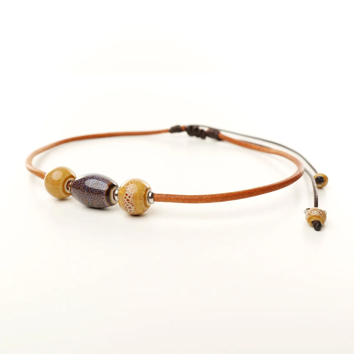 Collier Coton d'Avril ANAÏS Noisette