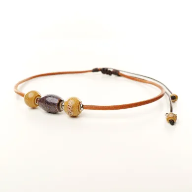 Collier Coton d'Avril ANAÏS Noisette