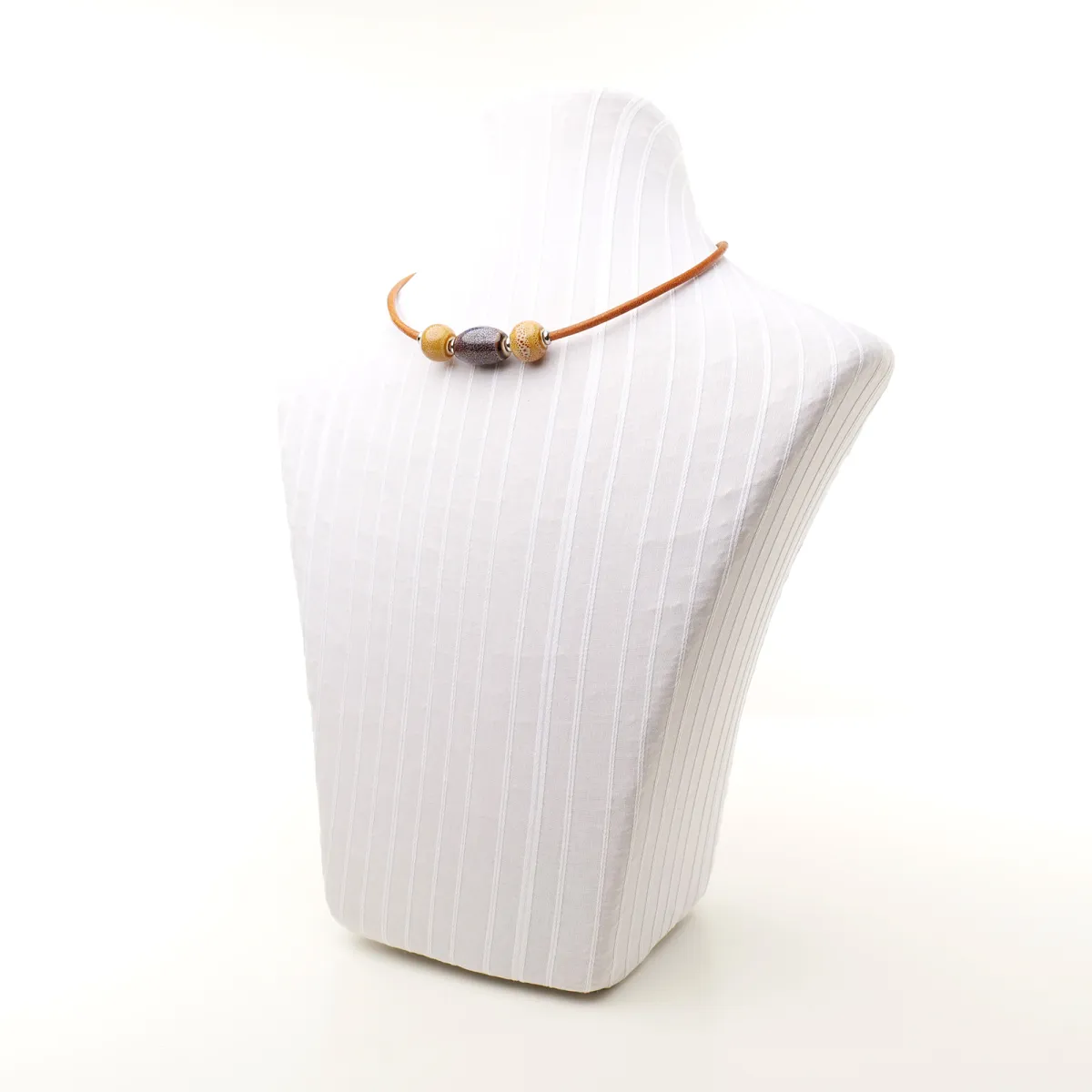 Collier Coton d'Avril ANAÏS Noisette