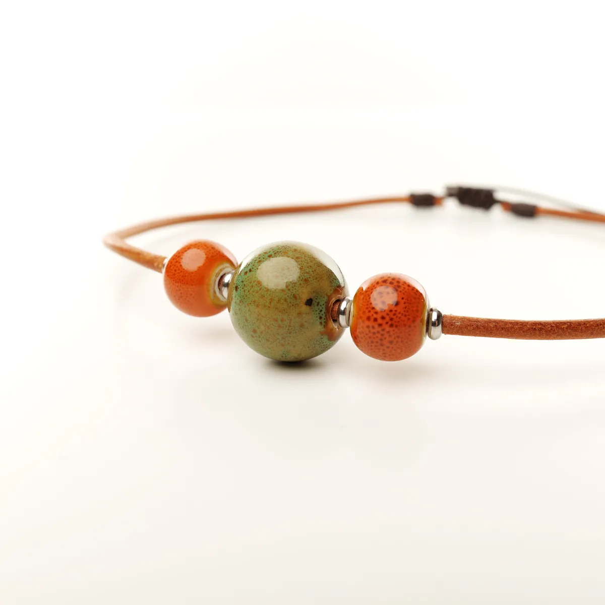 Collier Coton d'Avril ANAÏS Olive