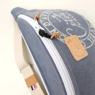 Sac banane Coton d'Avril Melisse Signature bleu