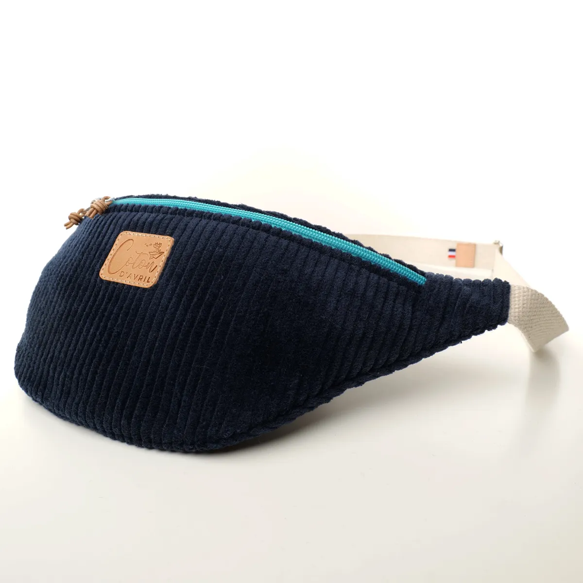 Sac banane Coton d'Avril Melisse velours marine