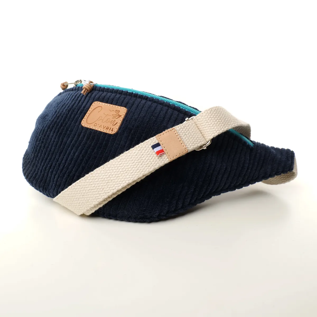 Sac banane Coton d'Avril Melisse velours marine