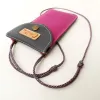 Mini sac pochette téléphone Coton d'Avril ERI Parme