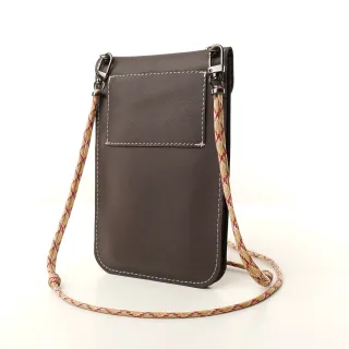 Mini sac pochette téléphone Coton d'Avril TONI Havane