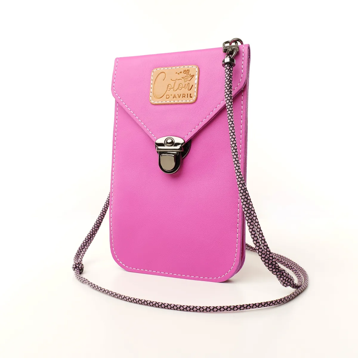 Mini sac pochette téléphone Coton d'Avril TONI Lilas