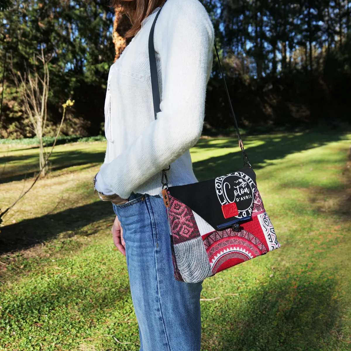 Sac à main Coton d'Avril LILOU Rouge