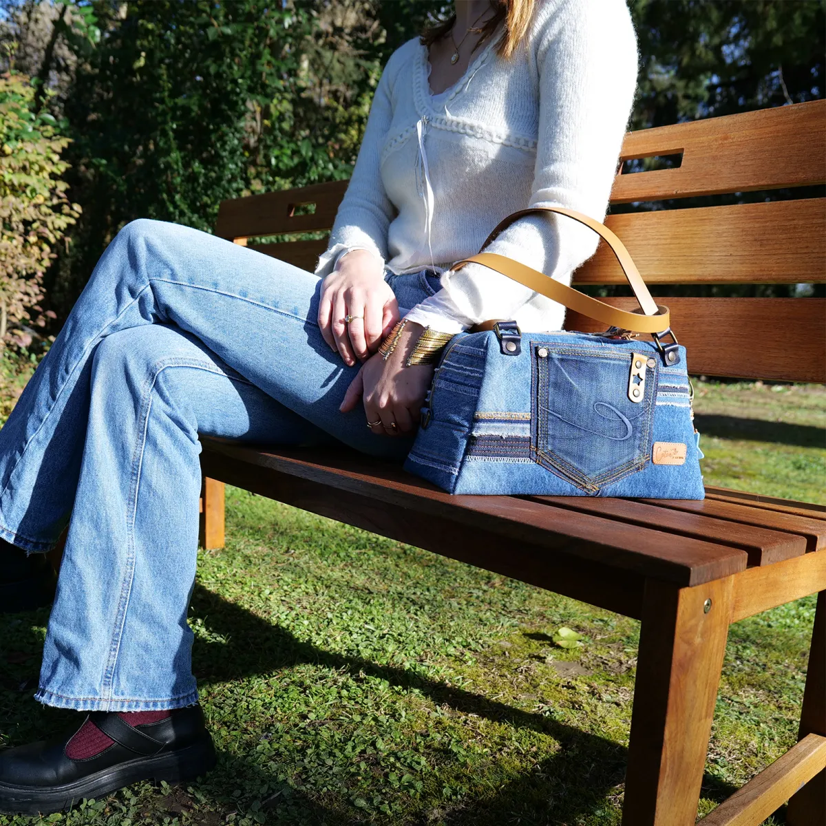 Sac à main Coton d'Avril CESAR Jean Camel Edition
