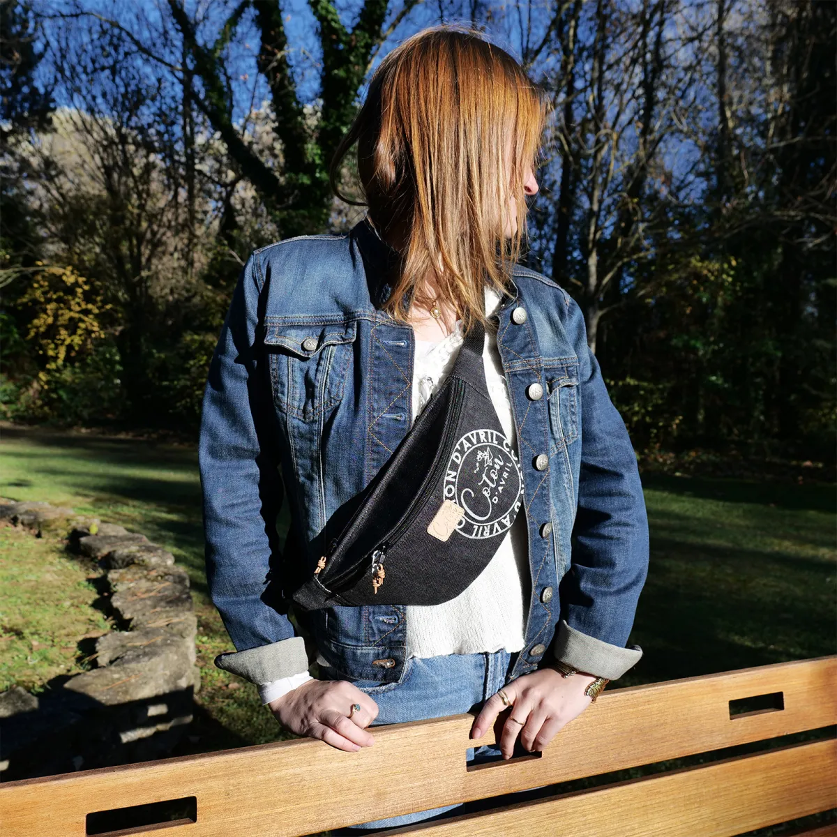 Sac banane Coton d'Avril Melisse Signature jean