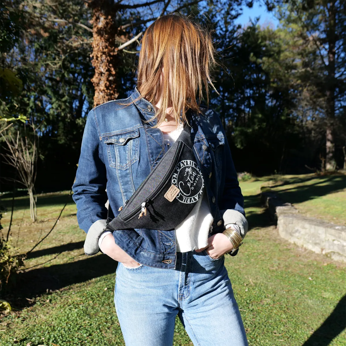 Sac banane Coton d'Avril Melisse Signature jean