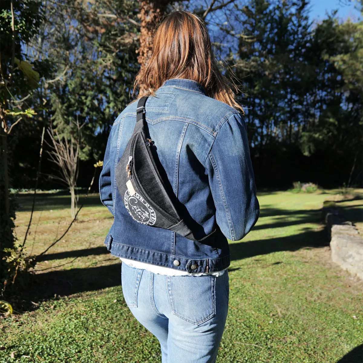 Sac banane Coton d'Avril Melisse Signature jean