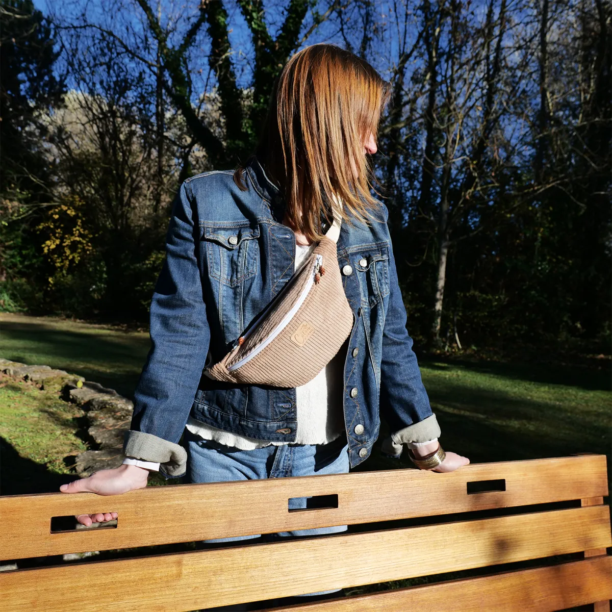 Sac banane Coton d'Avril MELISSE camel
