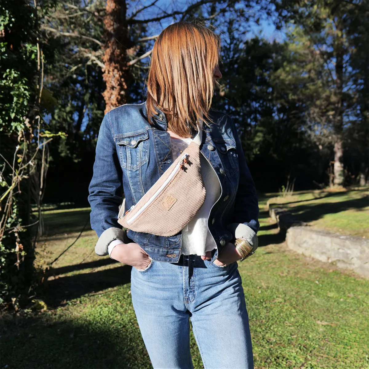 Sac banane Coton d'Avril MELISSE camel
