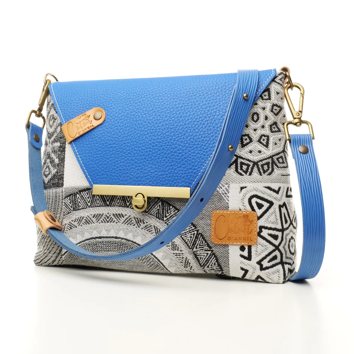 Sac à main Bandoulière Coton d'Avril ESTELLO Grafic Lapis