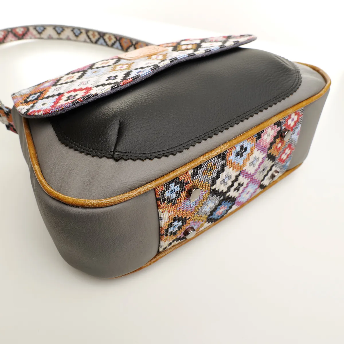 Sac besace Coton d'Avril MARDERIC Mosaïque