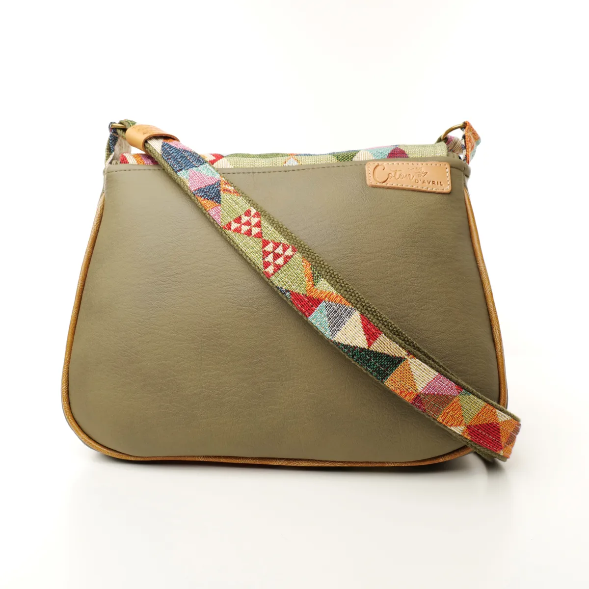 Sac besace Coton d'Avril MARDERIC Triangles