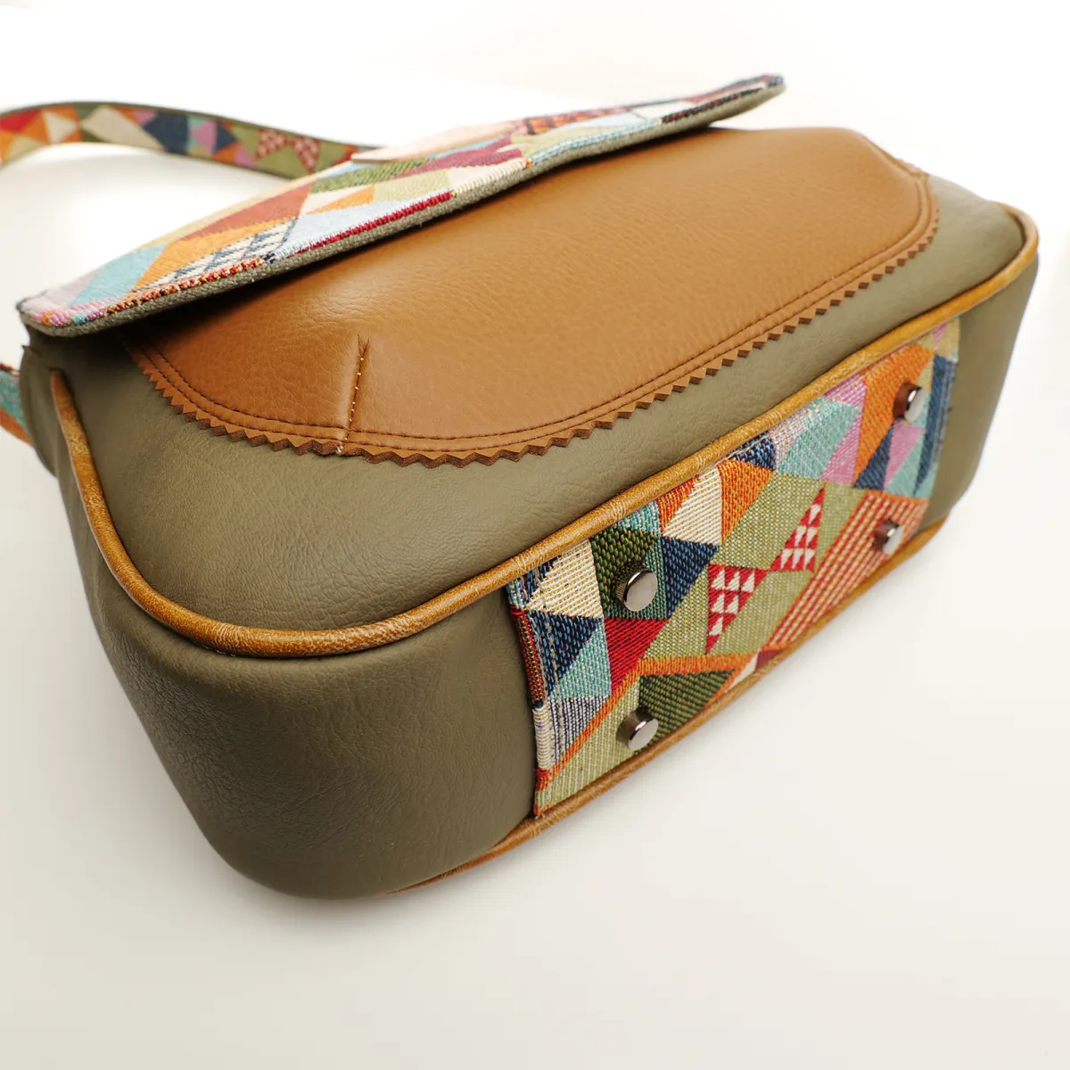 Sac besace Coton d'Avril MARDERIC Triangles