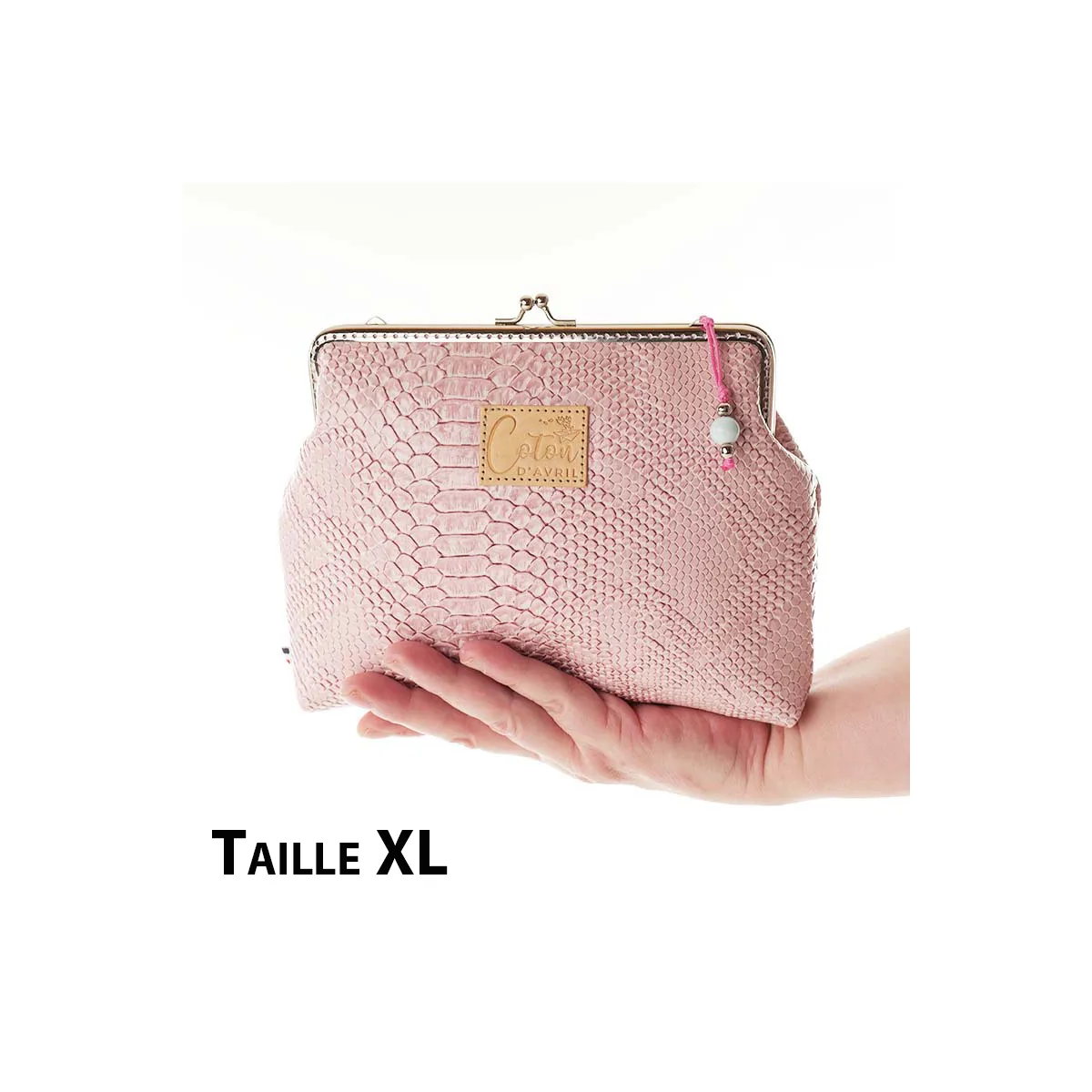 Pochette Coton d'Avril KOMODO ROSE
