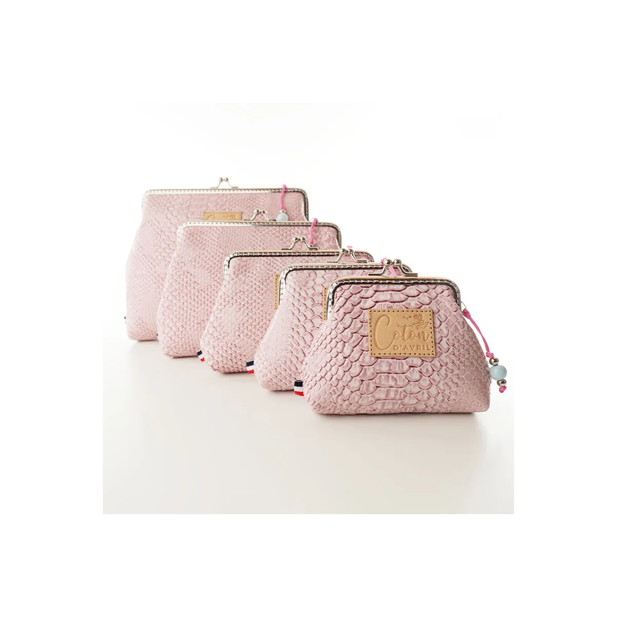 Pochette Coton d'Avril KOMODO ROSE