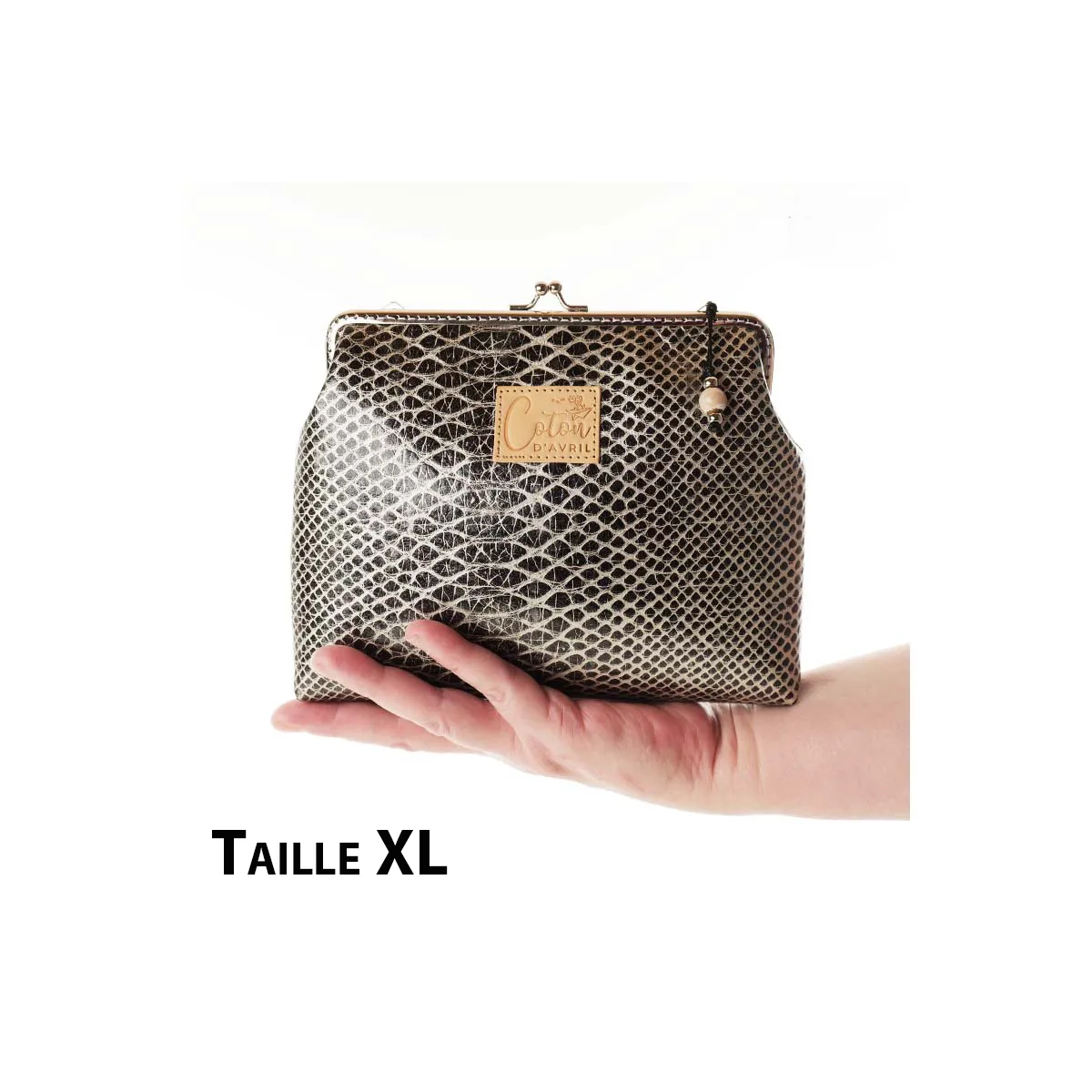 Pochette Coton d'Avril KOMODO NOIR