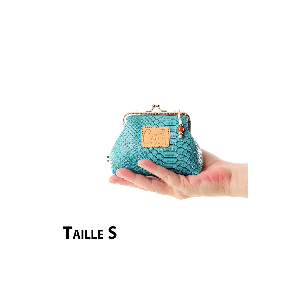 Pochette Coton d'Avril KOMODO TURQUOISE