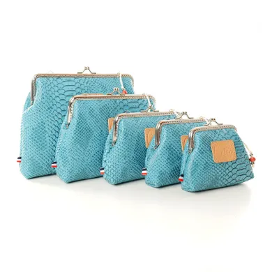 Pochette Coton d'Avril KOMODO TURQUOISE