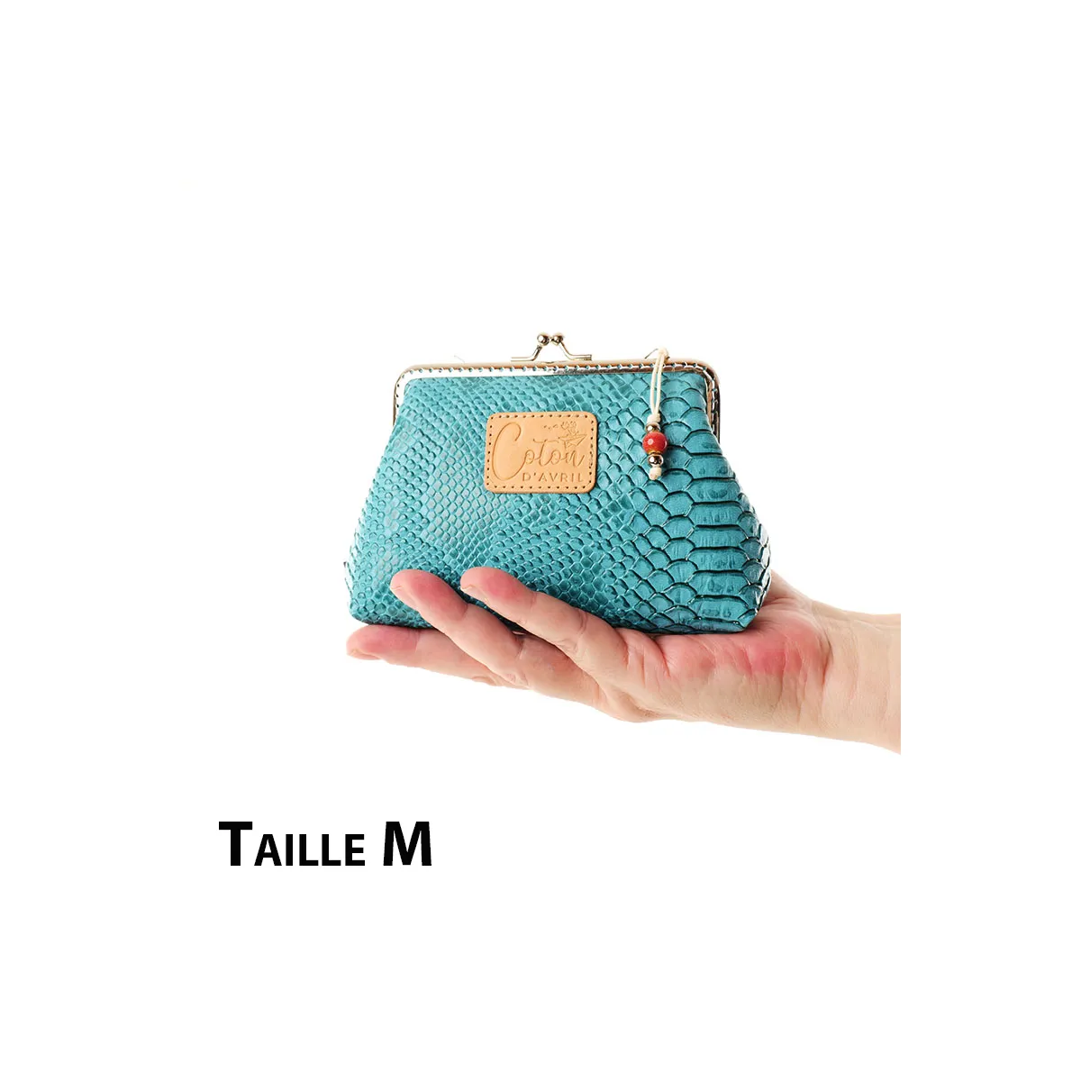 Pochette Coton d'Avril KOMODO TURQUOISE