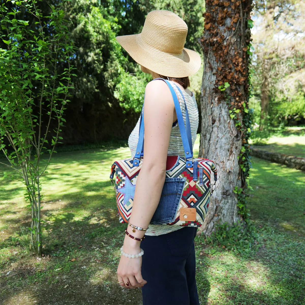 Sac à main Coton d'Avril D20 Mosaïque