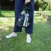 Sac seau Coton d'Avril Angèle CUIR Ebène