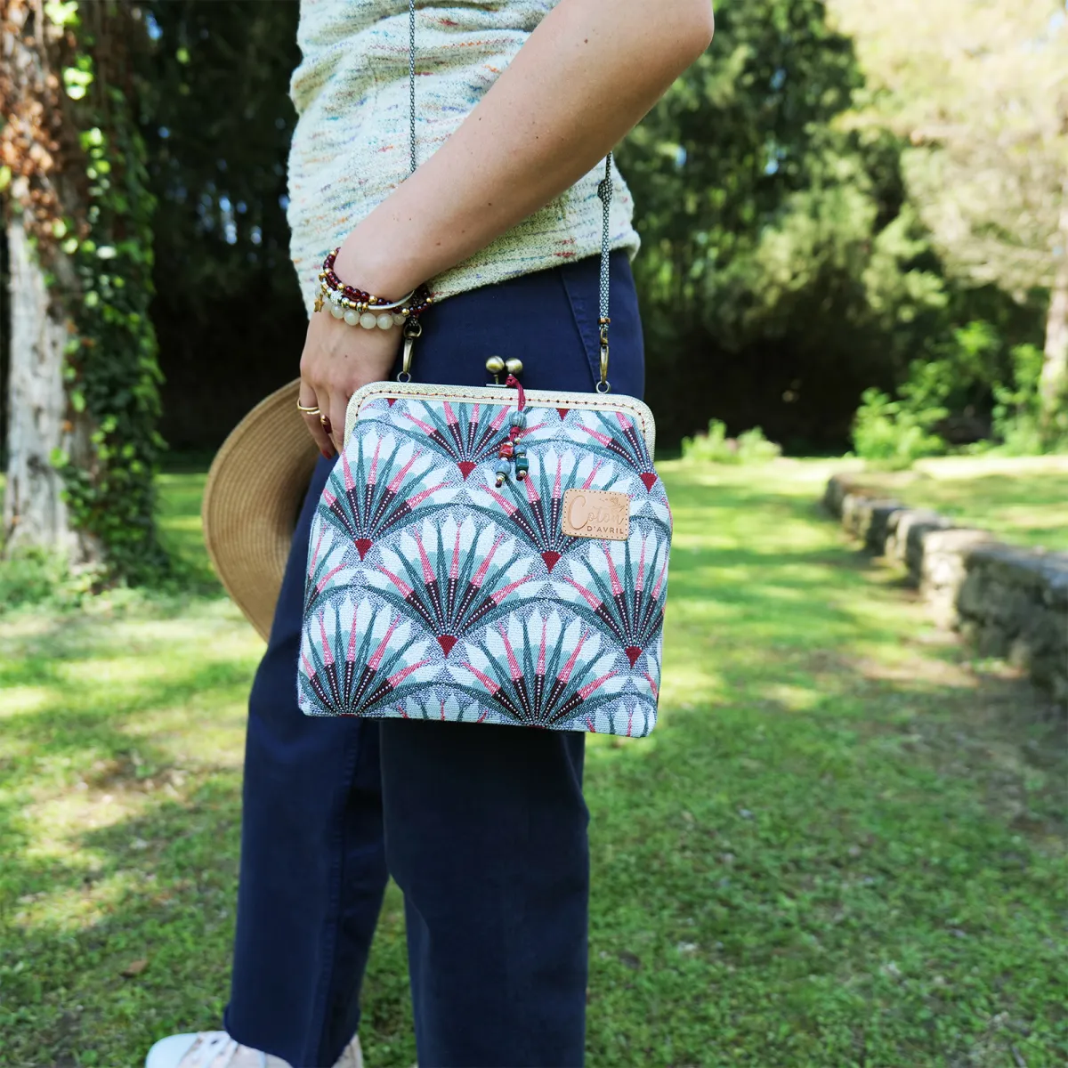 Mini sac Coton d'Avril Melodie Plumes