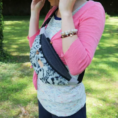 Sac banane Coton d'Avril Melisse Tigre