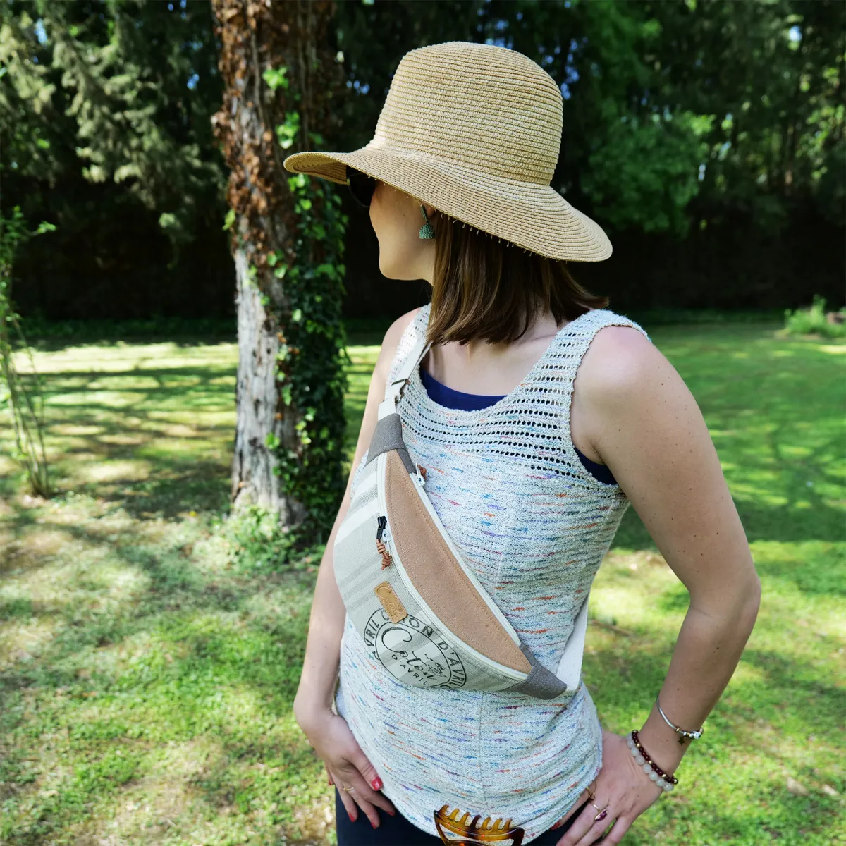 Sac banane Coton d'Avril Melisse Signature Sable