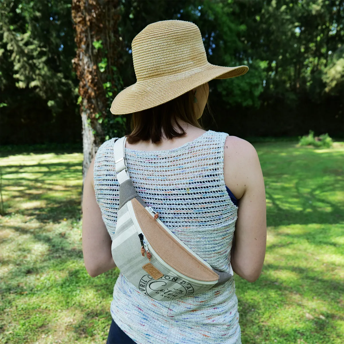 Sac banane Coton d'Avril Melisse Signature Sable