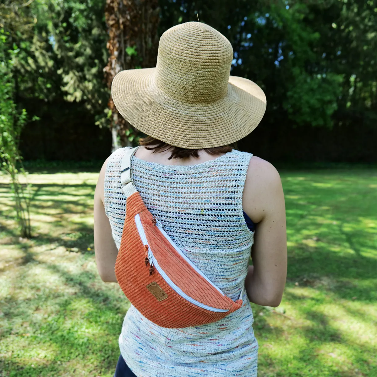 Sac banane Coton d'Avril Melisse orange
