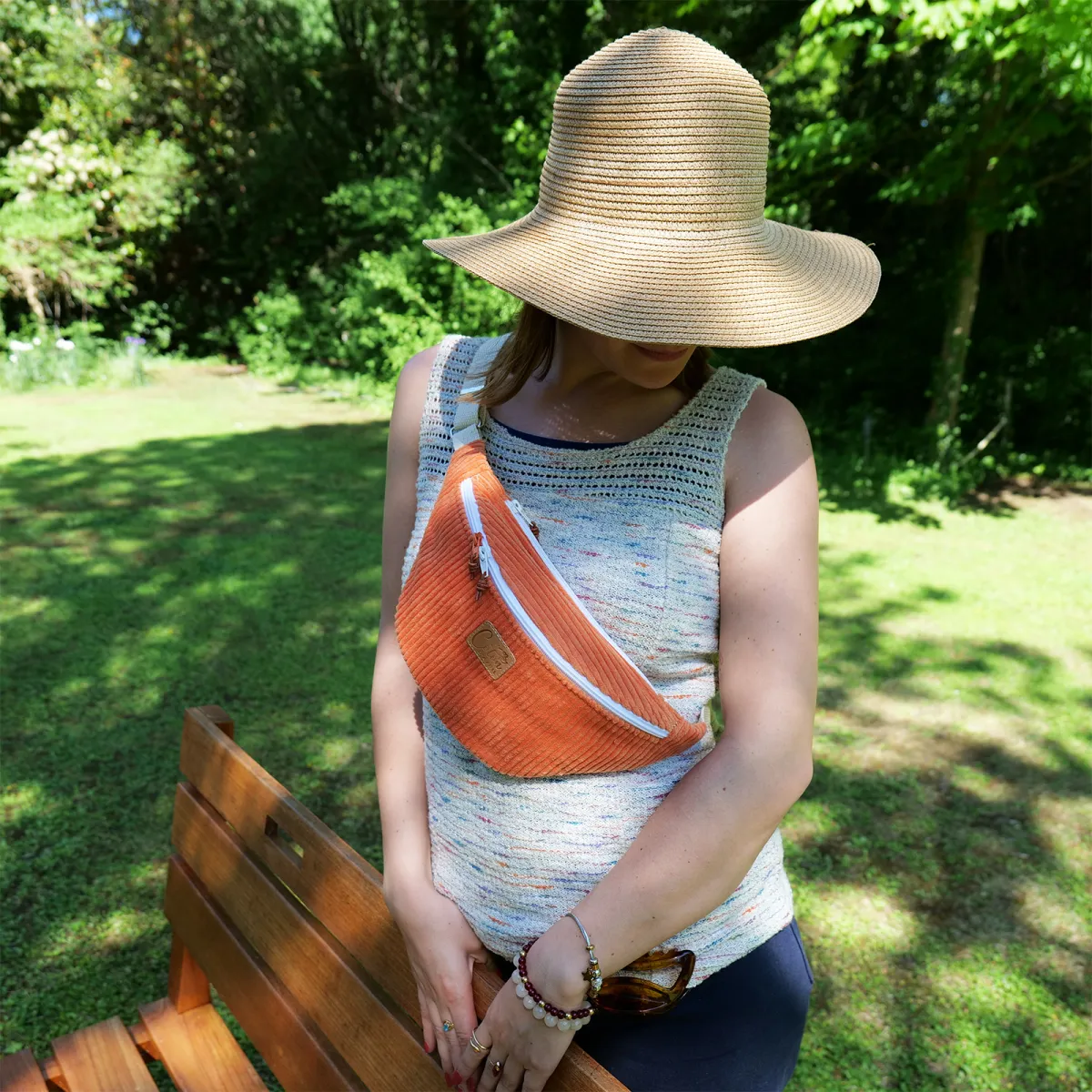 Sac banane Coton d'Avril Melisse orange