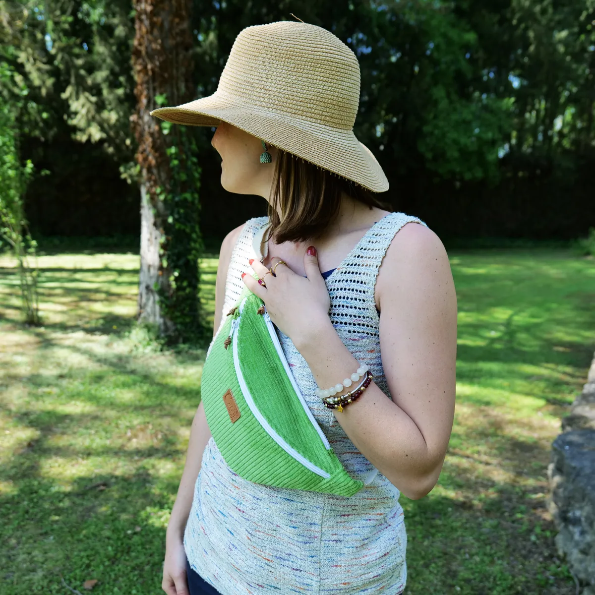 Sac banane Coton d'Avril Melisse pomme