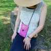 Mini sac pochette téléphone Coton d'Avril TONI Lilas