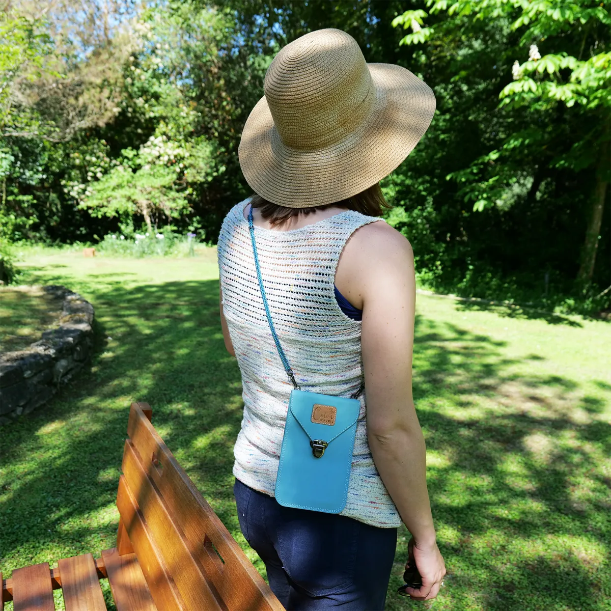 Mini sac pochette téléphone Coton d'Avril TONI Capri