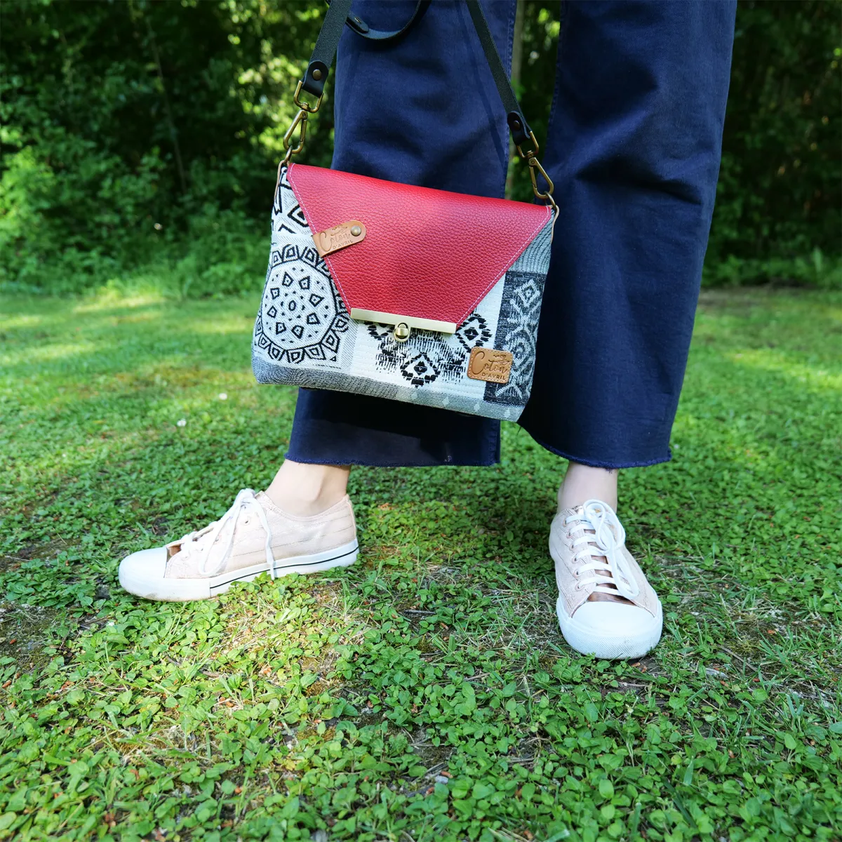 Sac à main Bandoulière Coton d'Avril ESTELLO Grafic