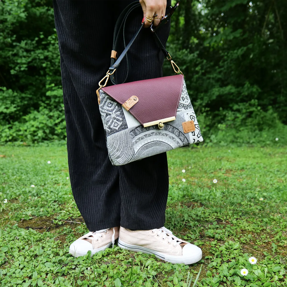 Sac à main Bandoulière Coton d'Avril ESTELLO Grafic