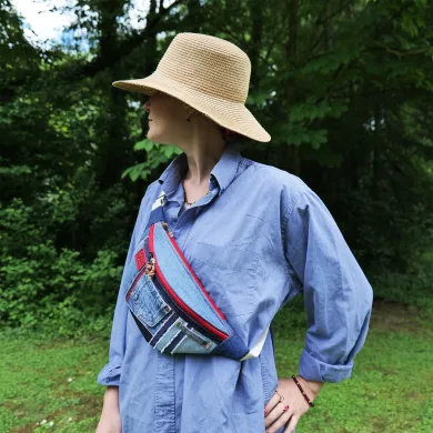 Sac banane Coton d'Avril Melisse Jean EDITION Denim
