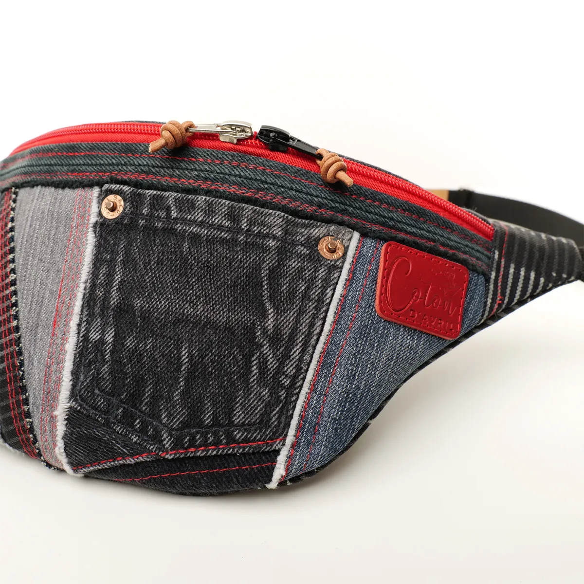 Sac banane Coton d'Avril MELISSE Jean EDITION noir