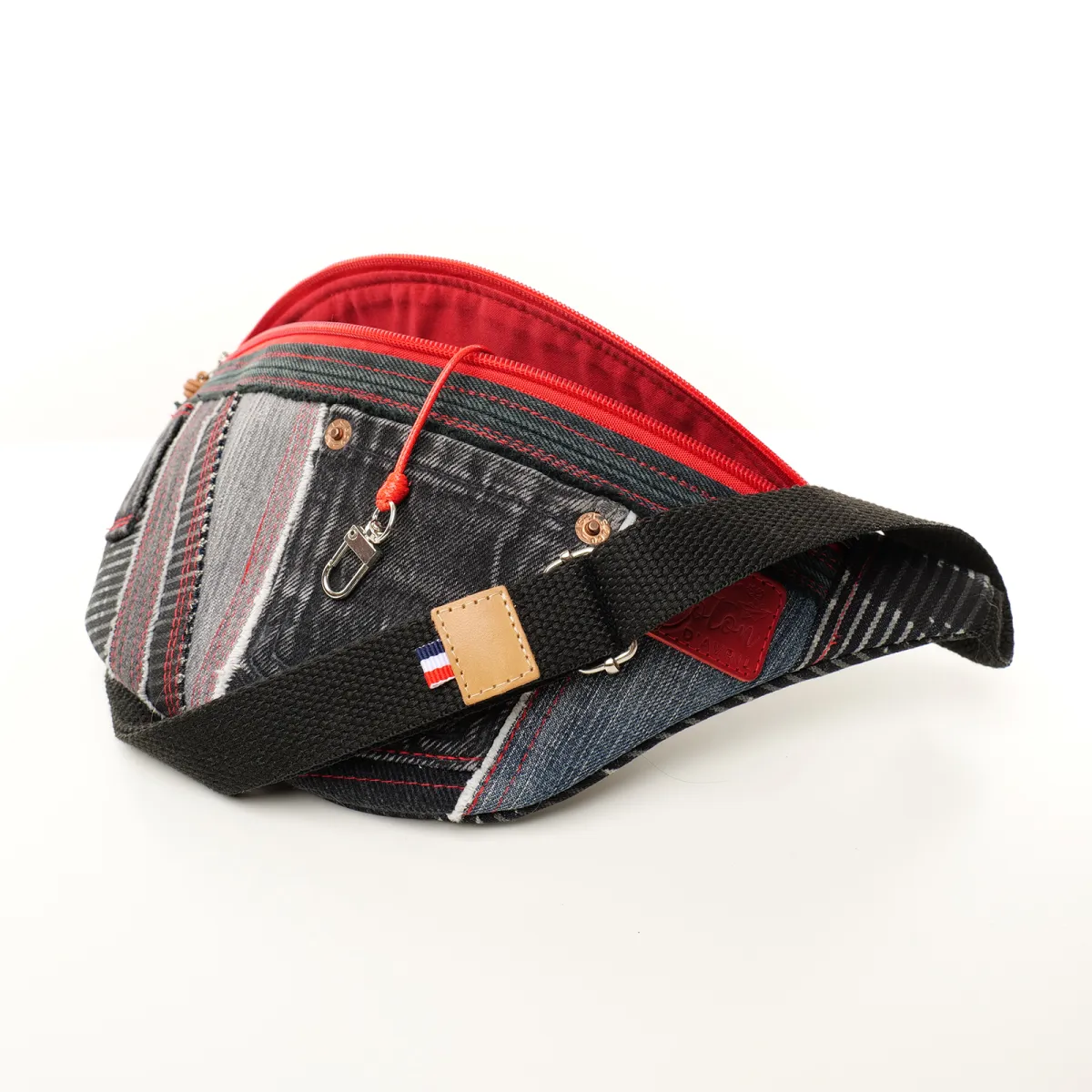 Sac banane Coton d'Avril MELISSE Jean EDITION noir