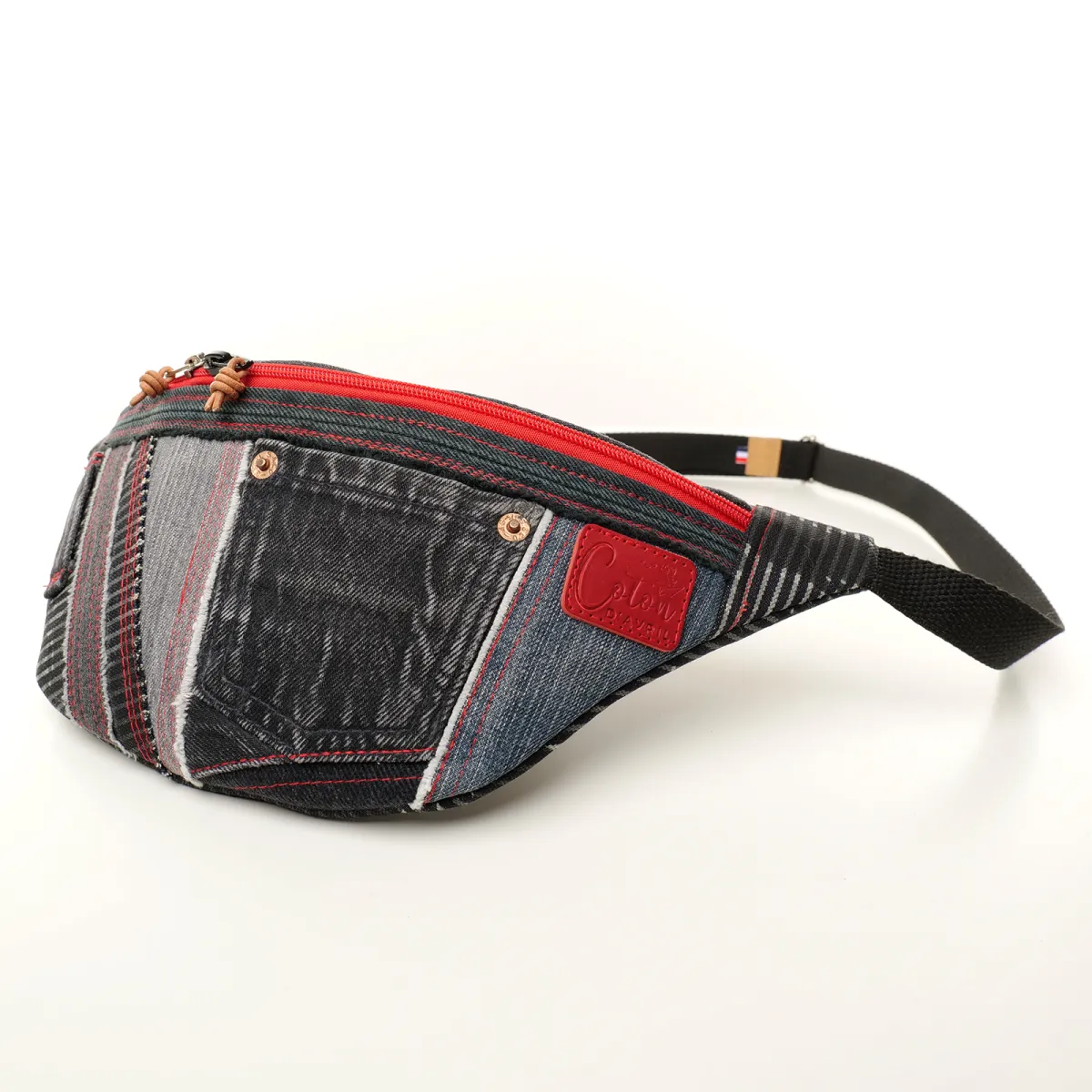 Sac banane Coton d'Avril MELISSE Jean EDITION noir